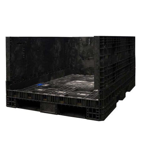 78" x 48" x 34" Heavy-Duty Collapsible Bulk Container one wall down