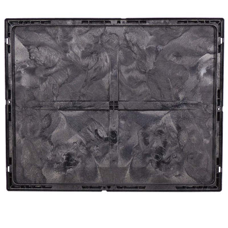 57x45 hopper bottom lid bottom view