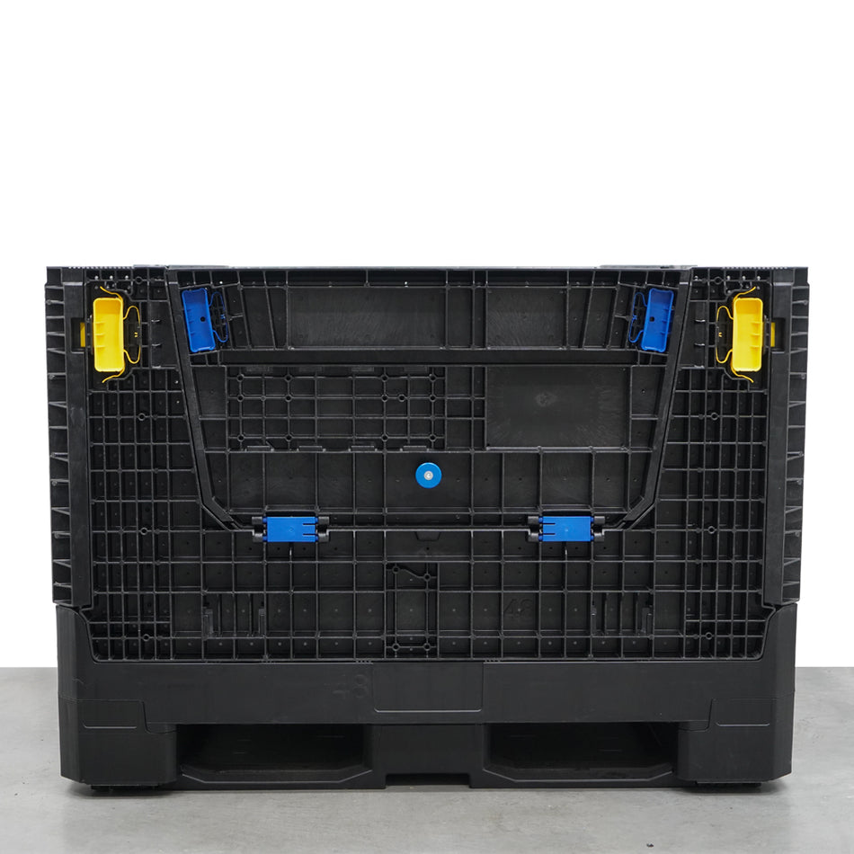 Refurbished 45" x 48" x 34" Used Collapsible Bulk Container (2 Doors)